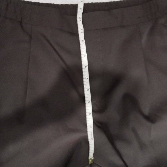 Reiss Trousers Mens 34 (34x28) Dark Aubergine Wool Nakata Drawstring Relaxed - Picture 6 of 16